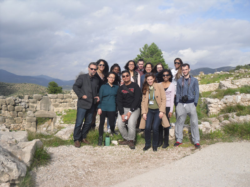 En la Acrópolis de Micenas con estudiantes de CUNY (EEUU)